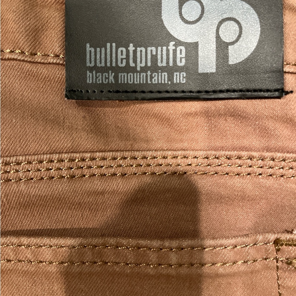 Outdoor, rugged, Bulletprufe Denim brown 6th gen. Adventure pants Men SZ. 32x34 - Picture 3 of 6